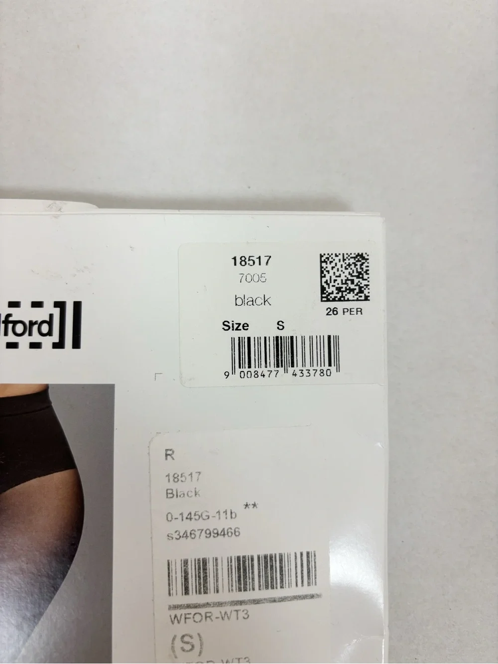 Wolford Tummy 20 Control Top Tights in Black Size S